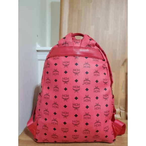 Authentic MCM Visetos Sprinkle Stud Large Backpack - Picture 8 of 11